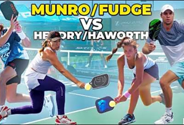 Sideline View of an EPIC Pickleball Match I Front Row Highlights