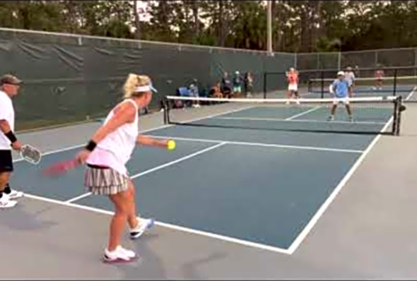 Viking Pickleball Co-Ed Team League(4.0) - Third Shot Droppers vs. Sacco Construction - Game 1