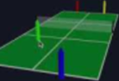3D Pickleball Court App Demo - Player Positions For The Serve