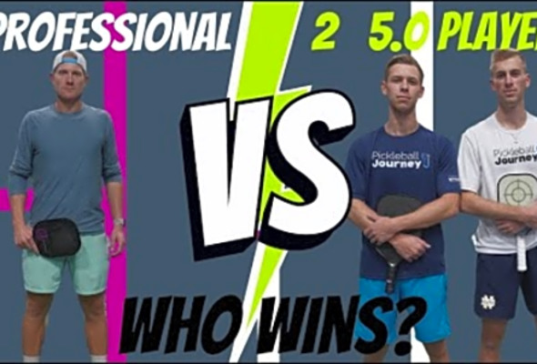 Can 2 5.0 Pickleball players take down a top 10 ranked Professional singles player in a 2 on 1 game?