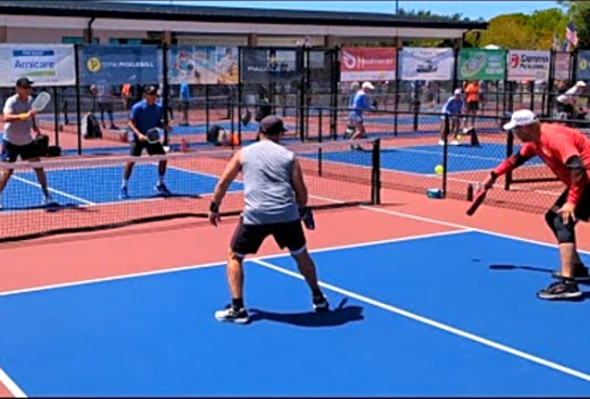 Men&#039;s 60 Pickleball at US Open 2024