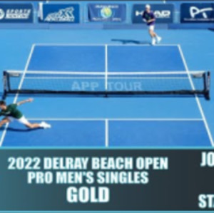 2022 APP Delray Beach Pickleball Open Pro Men&#039;s Singles Gold: JW Johnson...