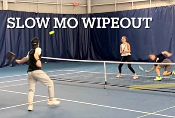 Pickleball - Slow Mo Wipeout!