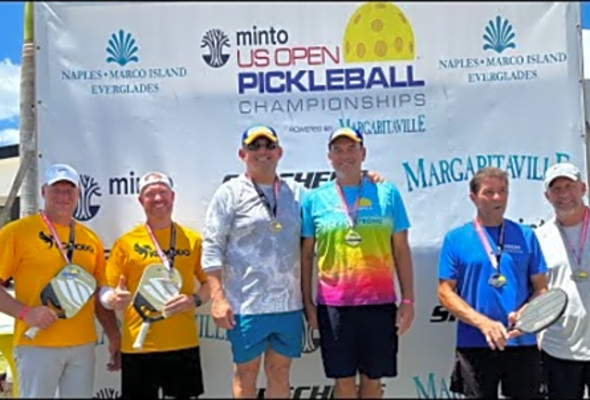 2024 U.S. Open Pickleball Mens Doubles 4.0 Age 40-49 Gold Medal Match Games 1&amp;2
