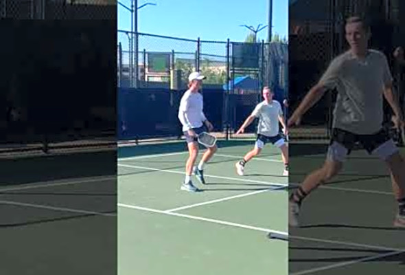 Apologies sir, thats a no fly zone #pickleball #pickleballers #pickle #ppa