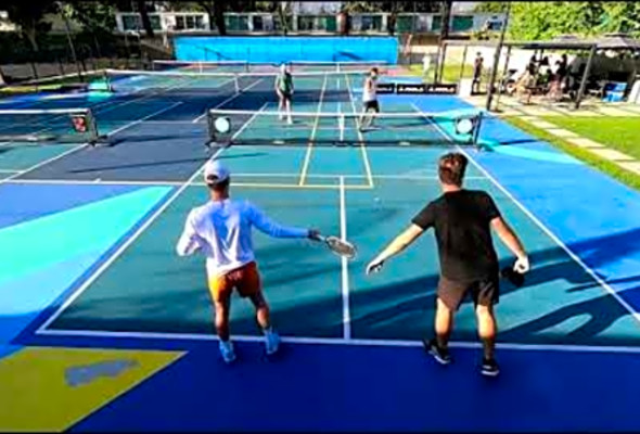 Happy Halloween Pro Pickleball Men&#039;s Doubles DJ Matt Erik Zack