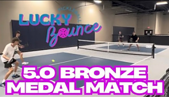 5.0 mens Bronze metal match Mega Pickleball winter classic tournament