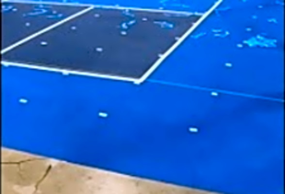 Pickleball Court Installation Timelapse