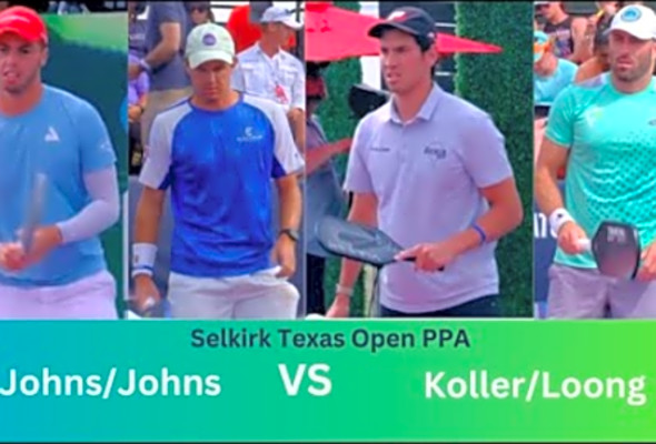 Johns/Johns vs Koller/Loong - Full Match - 2023 Selkirk Texas Open PPA - Pickleball