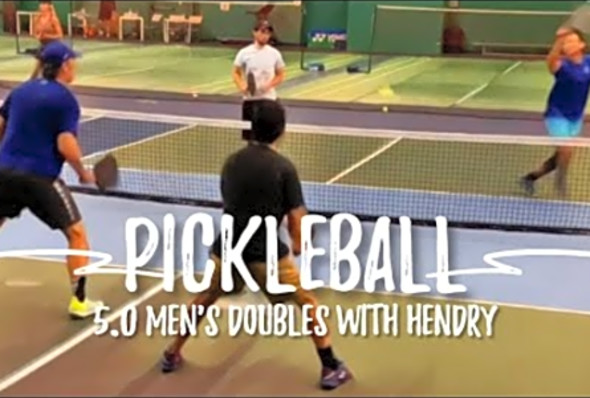 Pickleball men&#039;s doubles 5.0 featuring Pro Hendry Winarto