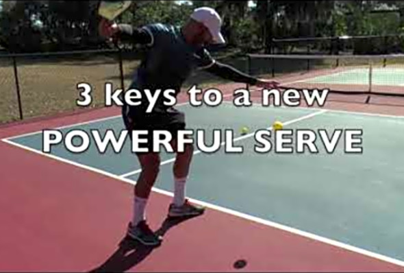 3 keys to a new POWERFUL PICKLEBALL SERVE