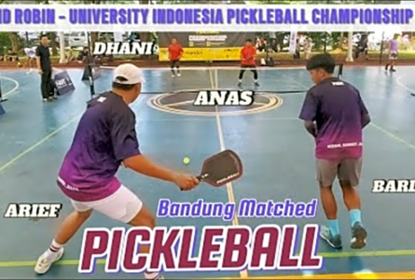 BANDUNG MATCHED PICKLEBALL TOURNAMENT - Open 19 Men&#039;s Double - Arief-Bardan v Anas-Dhani