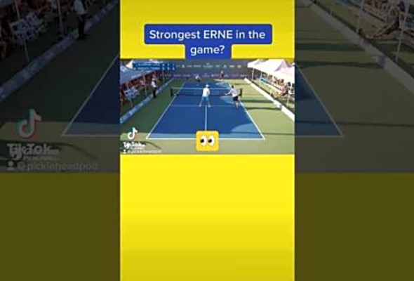 Most powerful erne in the game? #pickleball #sports #pickleballhighlights #app #pickleballpodcast