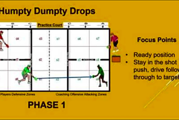 Humpty Dumpty Drops - Pickleball Drill