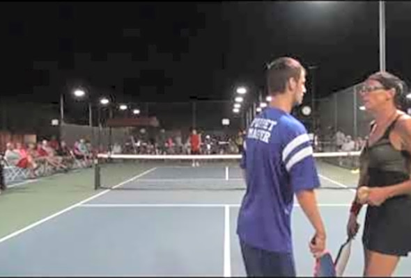 Puppet Master in Nationals Mixed Doubles Pickleball Final