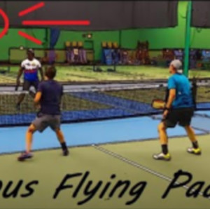 5.0 pickleball men&#039;s doubles featuring famous flying paddle!