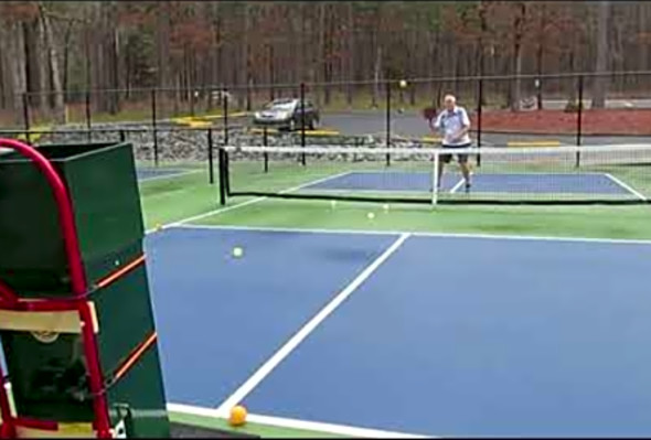 Practicing at HSV Pickleball Courts