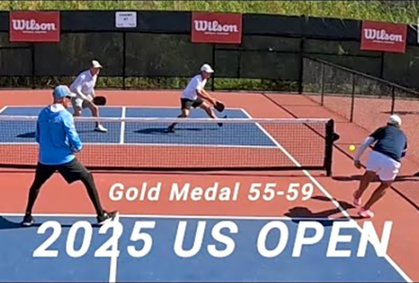 Men&#039;s Age: 55-59 Gold Medal Pickleball Match - US OPEN 2025