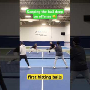 Backseat tip: keep balls deep when opponents are back! Full match on the...