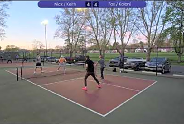 Nick and Keith vs. Kalani and Fox - 4.0 Pickleball Match