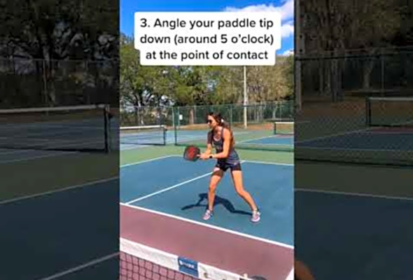 Pickleball Tips Backhand Topspin Dink #pickleball #pickleballdrills #pickleballtips