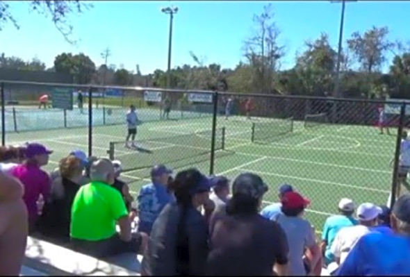 Rob Elliot Kyle Yates vs Brian Staub Phil Bagley Atlantic South Pickleball Game 1