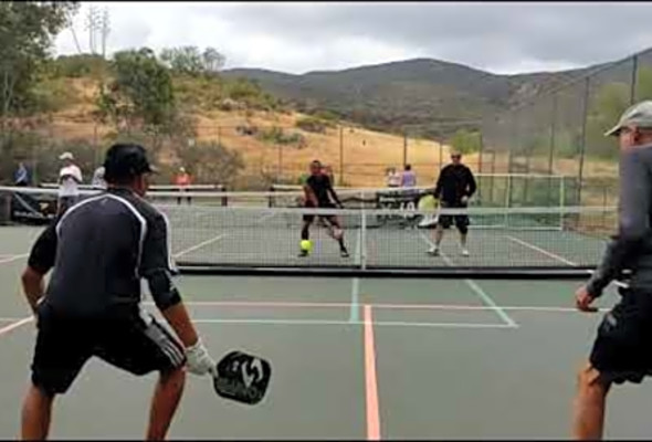 Lance &amp; Milo Dinking Sunday - Memorial Weekend - Pickleball San Diego