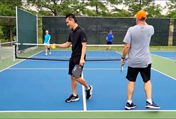 Lily / Michael vs Glenn and Rich left-handed All the good points May 23rd Pickleball match play