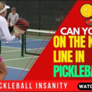 Can you step on the kitchen line in pickleball? - #PickleBall-shorts #yt...
