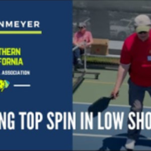 How to create low to high top spin in pickleball shots