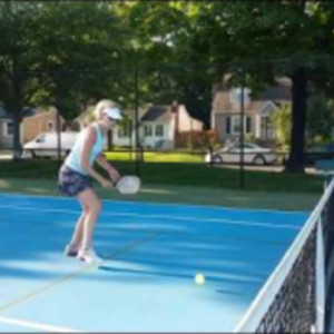 Demo Video: Pickleball Topspin Backhand Roll/Drive (hit off the bounce a...