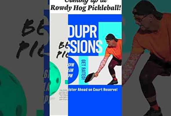 Coming up at Rowdy Hog Pickleball