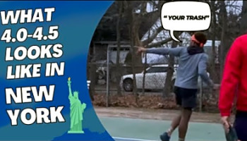 THIS IS WHAT A 4.0-4.5 PICKLEBALL MATCH LOOKS LIKE IN NYC (A LOT OF TRASH TALKING)