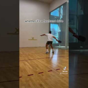 Solo backhand pickleball drill #pickleball #solo #drills #dink
