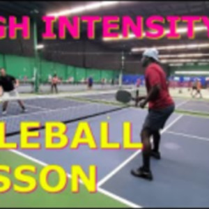 What a high intensity pickleball lesson looks like with Cliff Pickleball