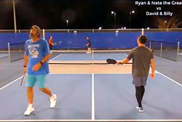 Pickleball Game: Ryan &amp; Nate the Great vs David &amp; Billy (12/18/22)