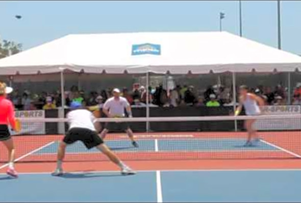 Awesome Rally From The 2016 US Open Mixed Doubles Gold Medal Match - Age 30