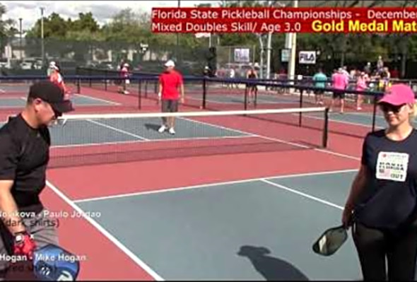 Florida State Pickleball Championships DEC 2018 mixed double 3.0 - Gold Medal Match