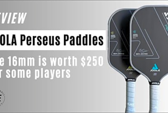 JOOLA Perseus 16mm and 14mm Paddle Review by Pickleball Effect