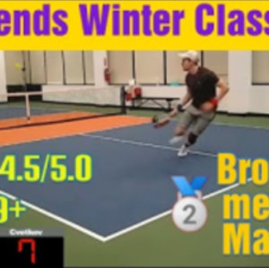 Legends Winter Pickleball Classic- Men&#039;s Singles 4.5/5.0 19 Bronze Medal...