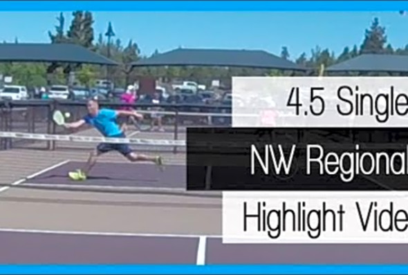 Pickleball 4.5 Mens Singles - Dustin NcCorchuk Highlights