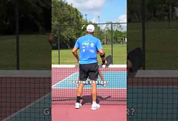 Pickleball #Shorts - Simple (but efficient) drill to improve your hands at the kitchen