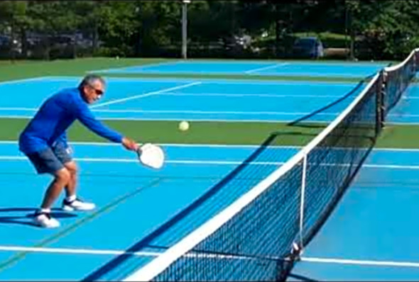 Demo Video: Pickleball Topspin Backhand Volley Dink
