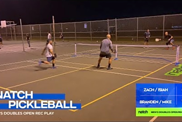 Pickleball Men&#039;s Doubles Rec Play feat. Branden/Mike vs Zach/Isiah