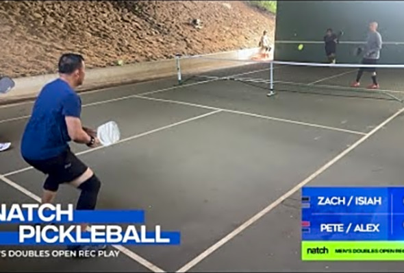 Pickleball Men&#039;s Doubles Rec Play feat. Pete/Alex vs Zach/Isiah