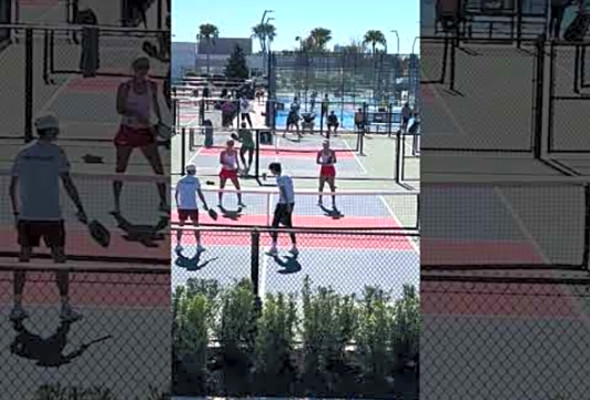 Pickleball pros warming up before match! MLP Orlando