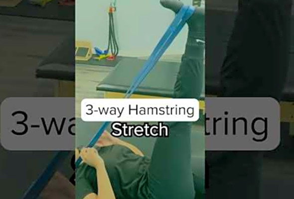 Pickleball Pre-Game Stretches - Part 1 - 3 Way Hamstring Stretch #pickleball #hamstringstretch