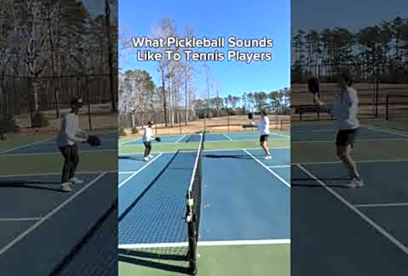 What Pickleball SOUNDS Like To Tennis Players