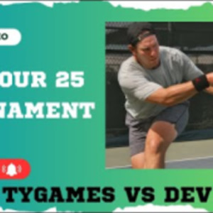 PICKLEBALL PPA TOUR ~ Men&#039;s Singles 1st Match of Tournament VS Devilliers