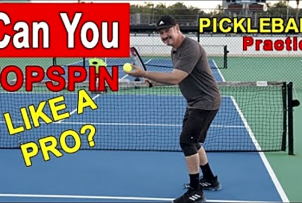 Pickleball Topspin - My Practice Following Simone Jardim Tutorial